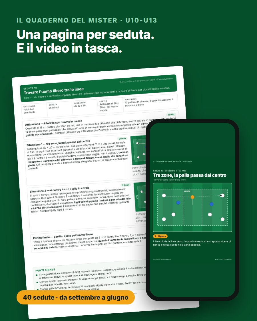 Il quaderno stampato e una situazione in video sul telefono
