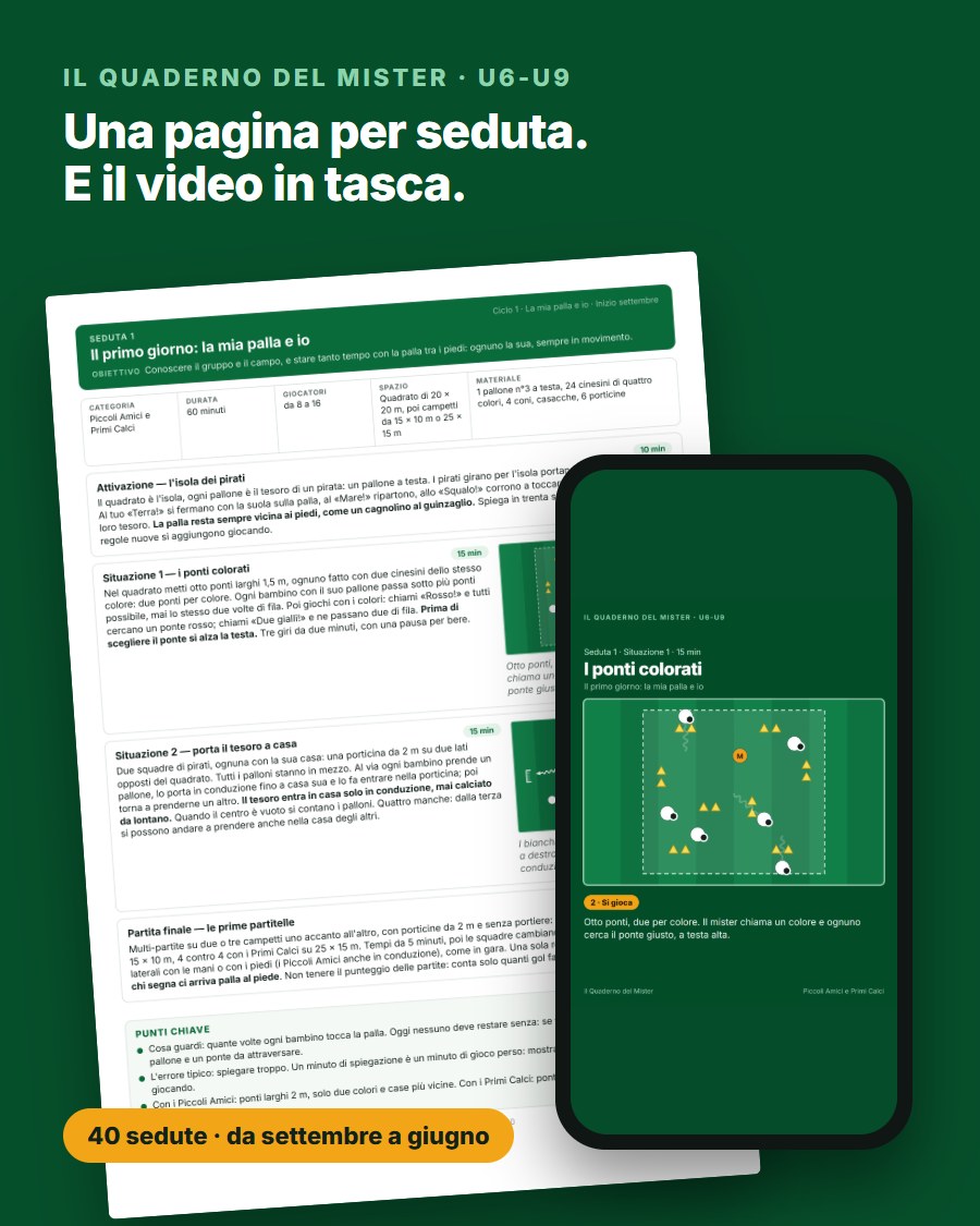 Il quaderno stampato e una situazione in video sul telefono